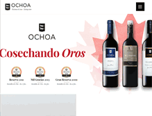 Tablet Screenshot of bodegasochoa.com